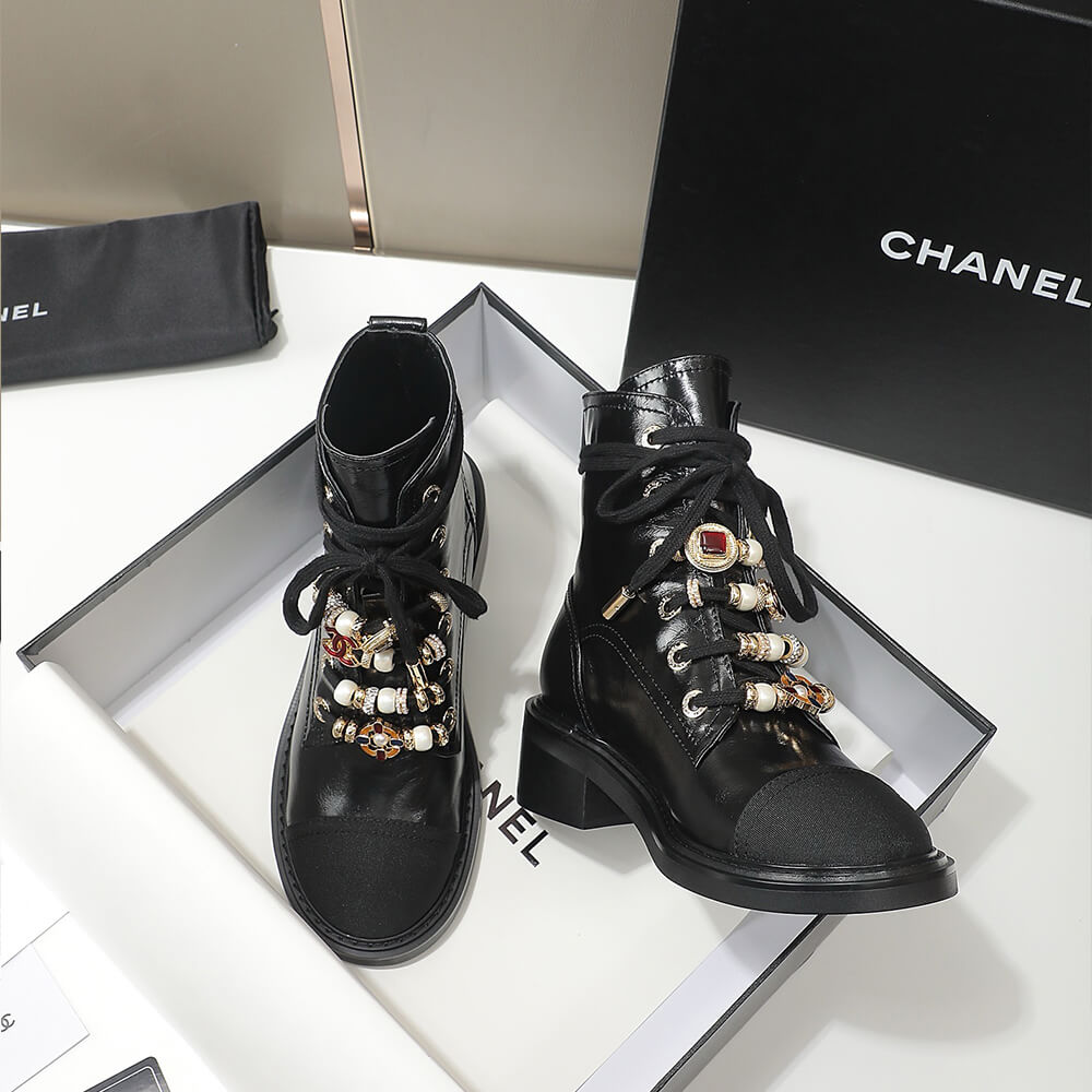 Chanel Combat Boots Shoes - Replica Luxury Bags™