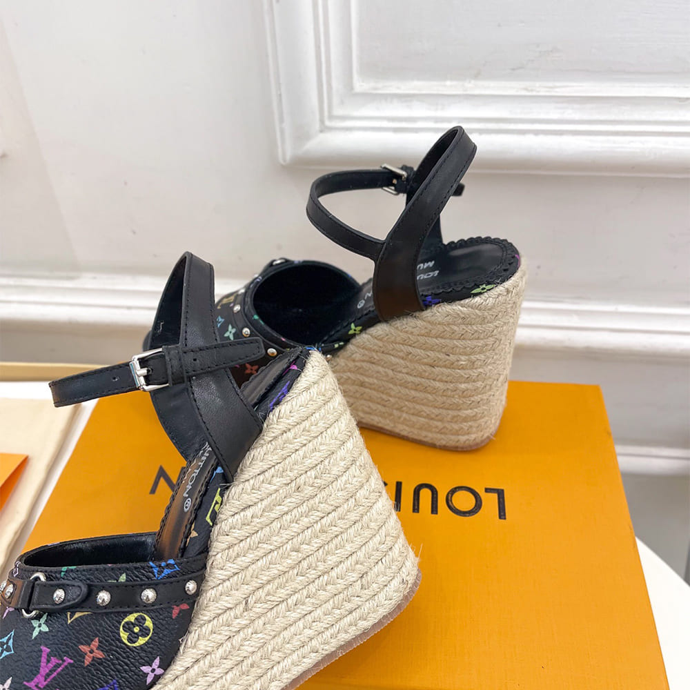LV x TM Helios Wedge Sandal Shoes - Replica Luxury Bags™