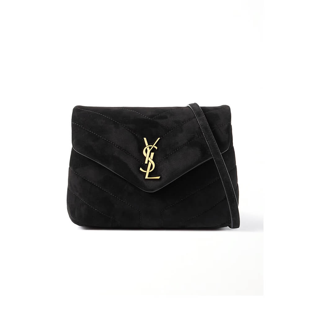 YSL Loulou Small Chain Bag in Y Quilted Suede - Replica Luxury Bags™