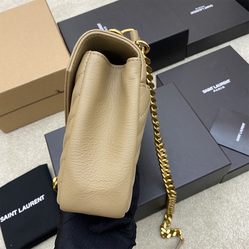 YSL College Medium Chain Bag In Quilted Leather - Replica Luxury Bags™