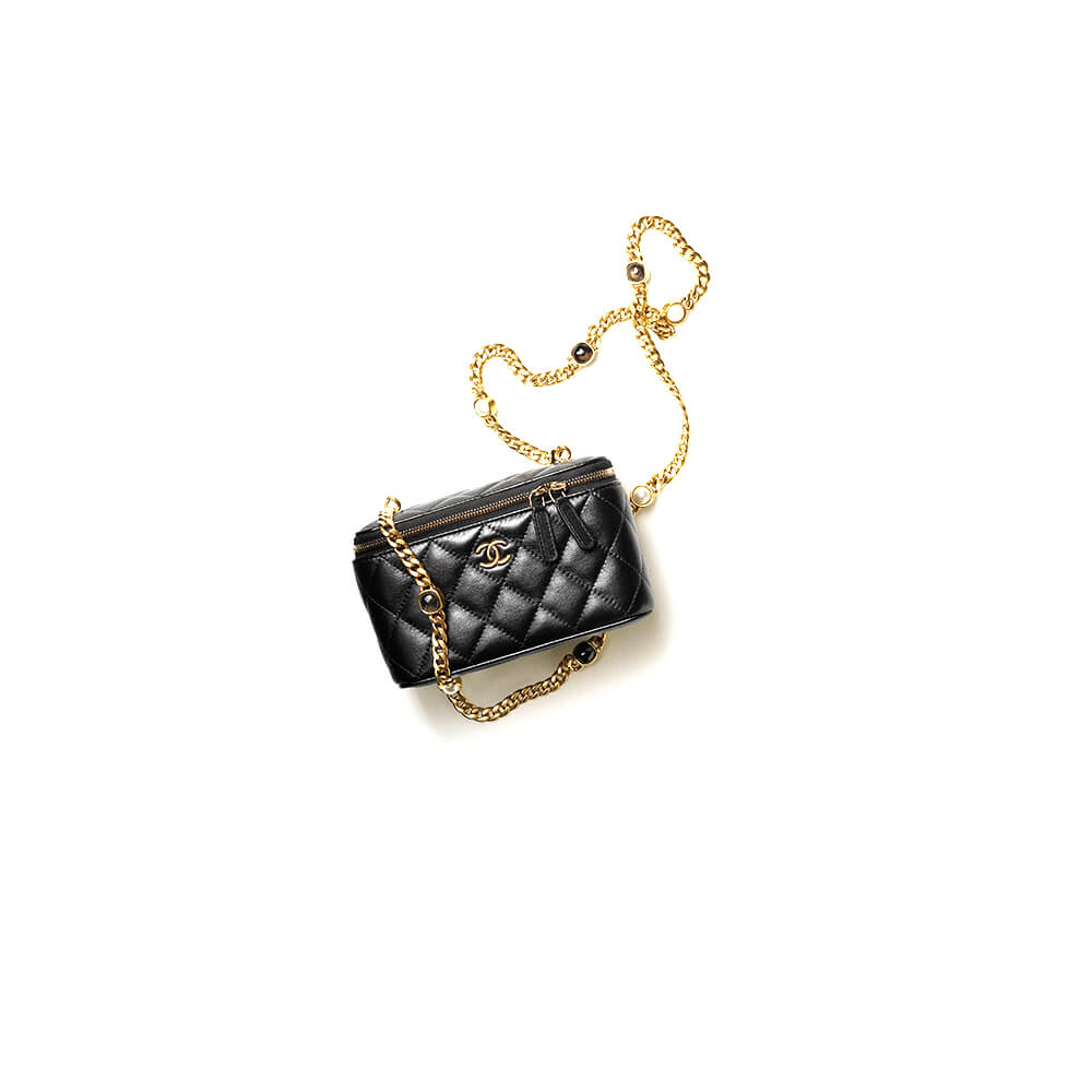 Chanel Vanity Case Bag With Chain - Replica Luxury Bags™