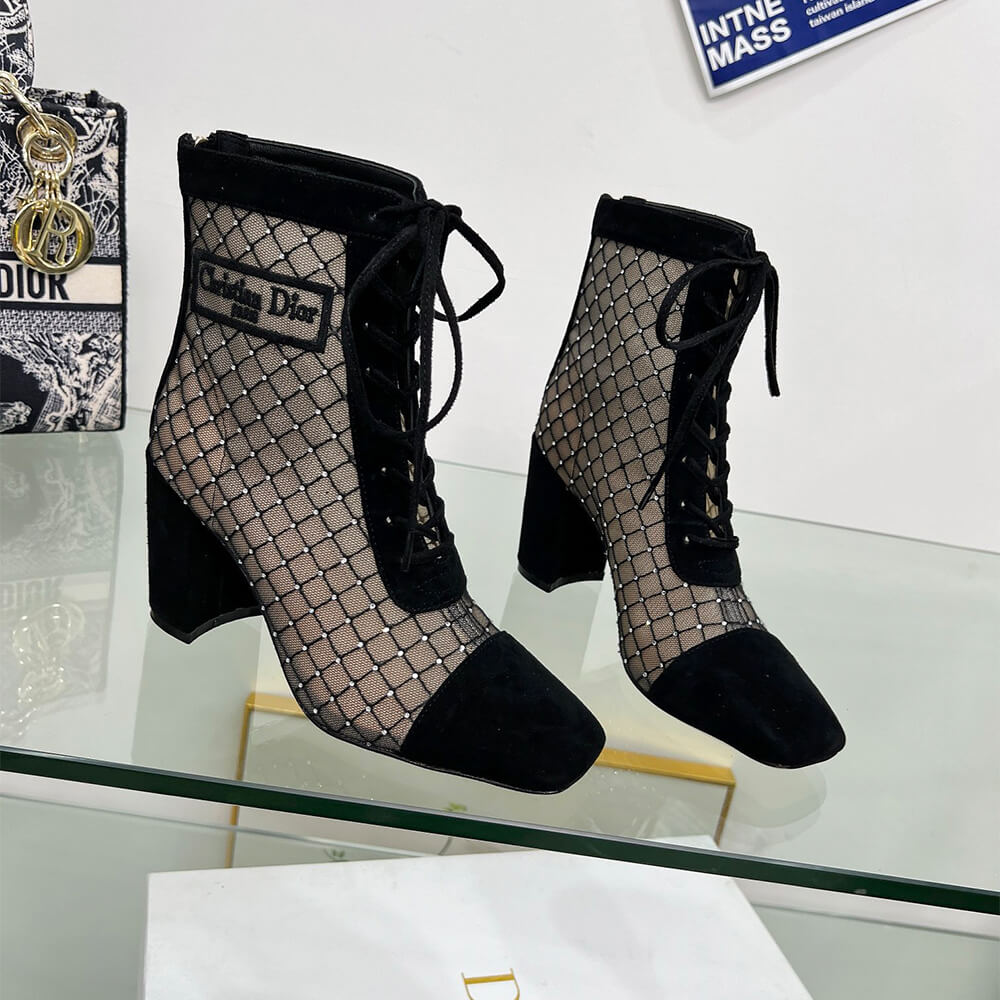 Dior Naughtily-D Heeled Ankle Boot Shoes - Replica Luxury Bags™