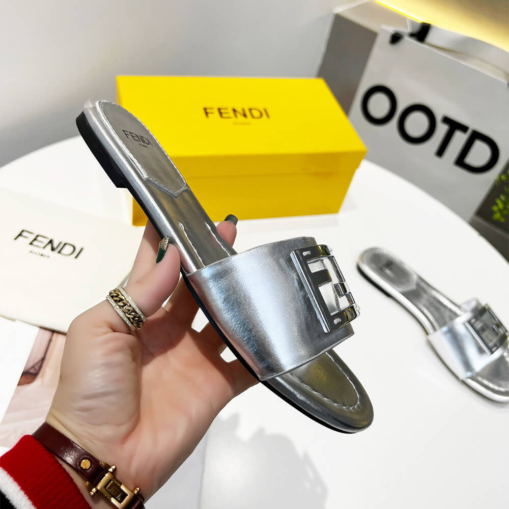 Fendi Baguette Slides Shoes - Replica Luxury Bags™