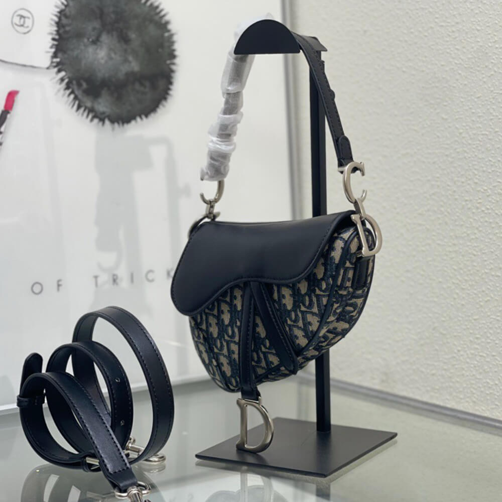 Dior Mini Saddle Bag with Strap - Replica Luxury Bags™