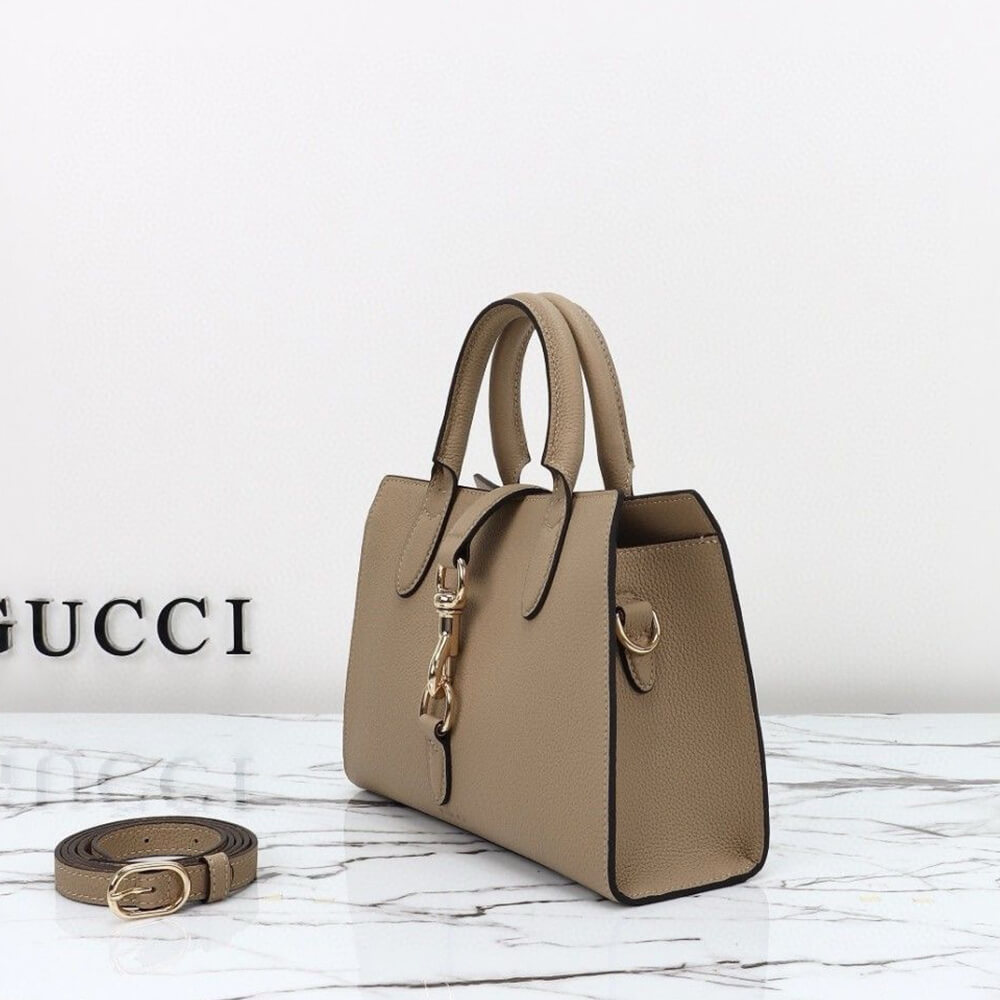 GUCCI SMALL TOTE BAG WITH HOOK CLOSURE - Replica Luxury Bags™