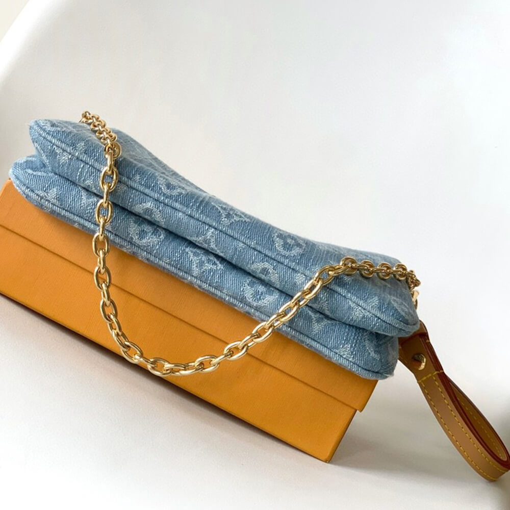LV Liv Pochette Denim Bag - Replica Luxury Bags™