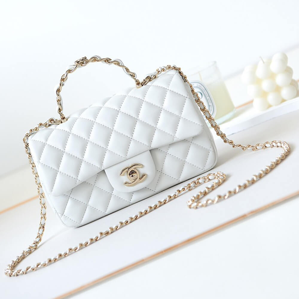 Chanel Mini Flap Bag With Top Handle - Replica Luxury Bags™