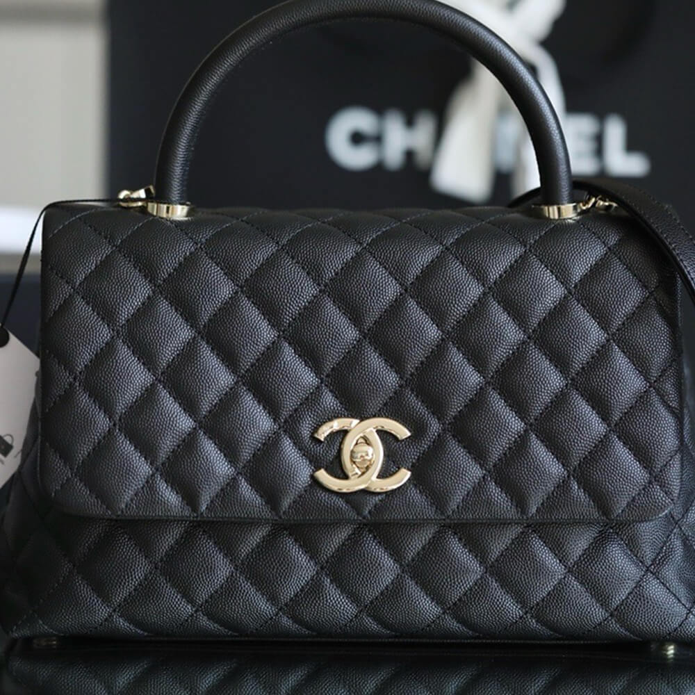 Chanel Large Flap Bag With Top Handle - Replica Luxury Bags™