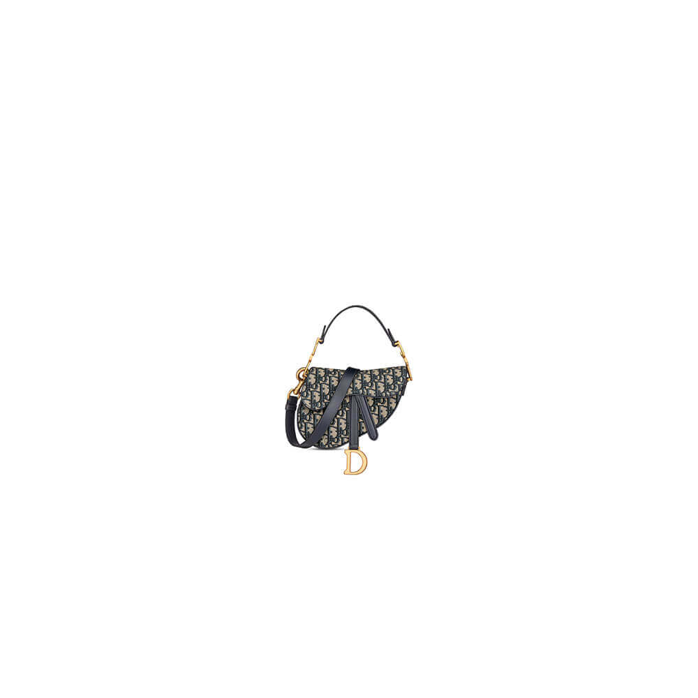 Dior Mini Saddle Bag with Strap - Replica Luxury Bags™