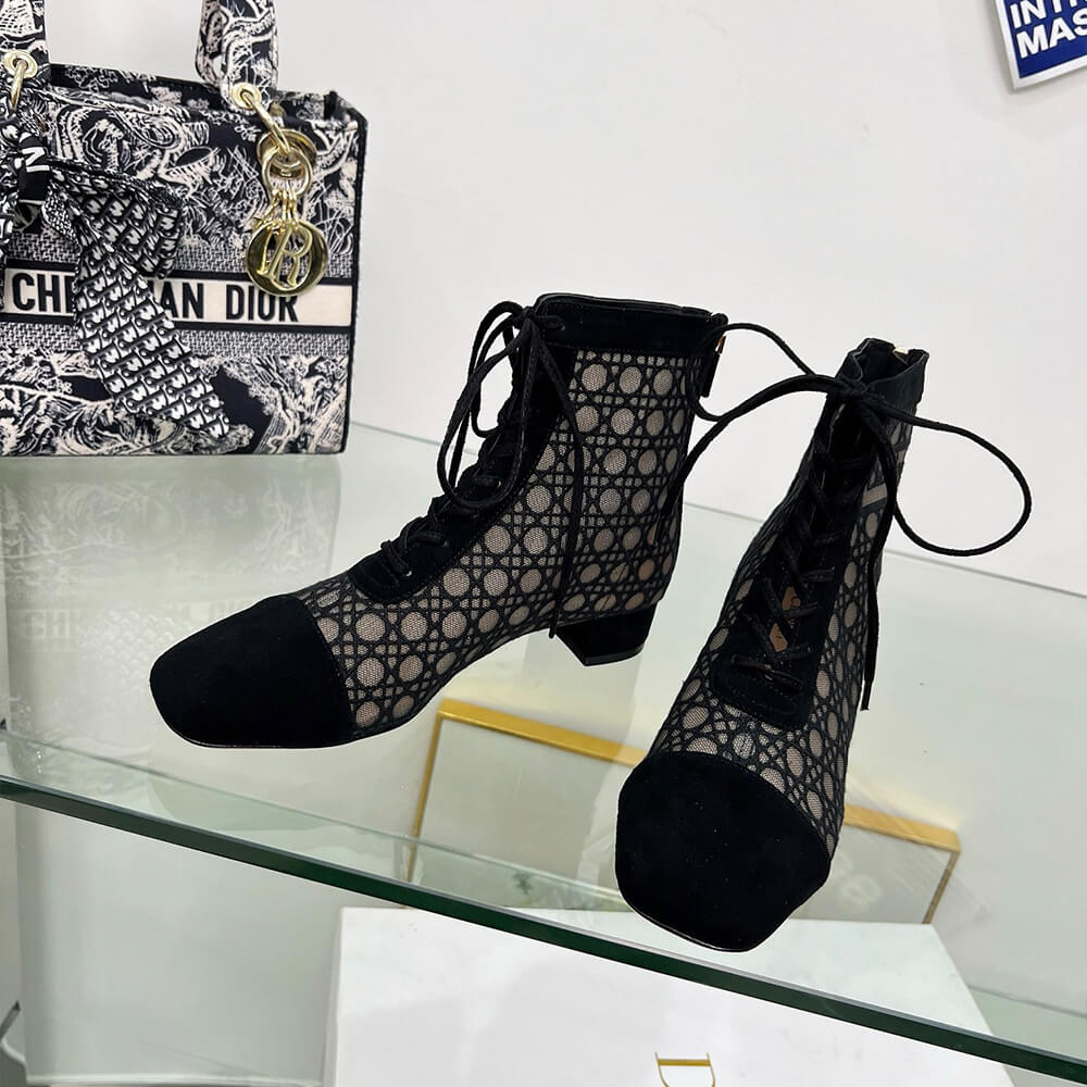 Dior Naughtily-D Heeled Ankle Boot Shoes - Replica Luxury Bags™