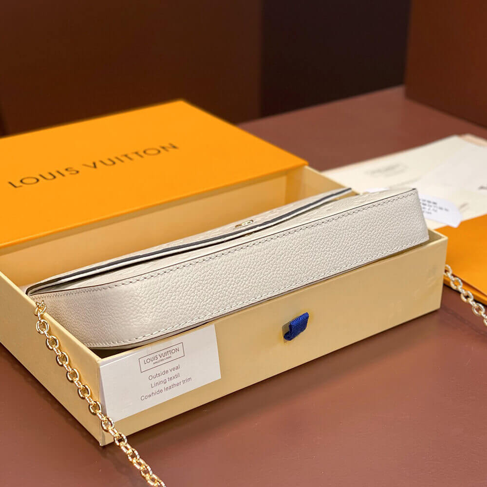 LV Felicie Pochette Bag with Chain - Replica Luxury Bags™