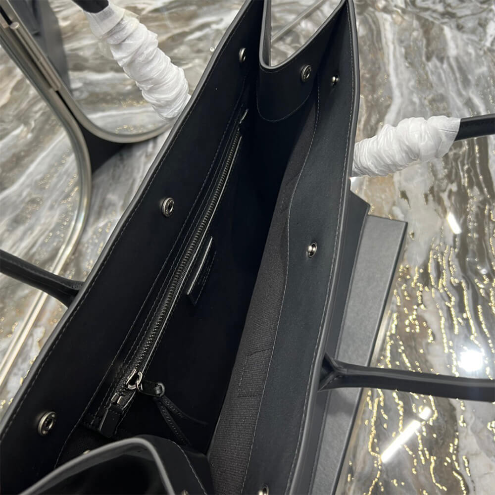 YSL Rive Gauche Small Tote Bag in Smooth Leather - Replica Luxury Bags™