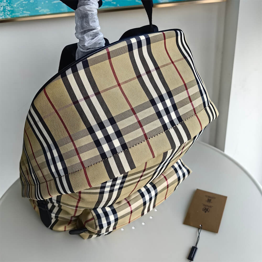 Burberry Check Backpack Bag - Replica Luxury Bags™