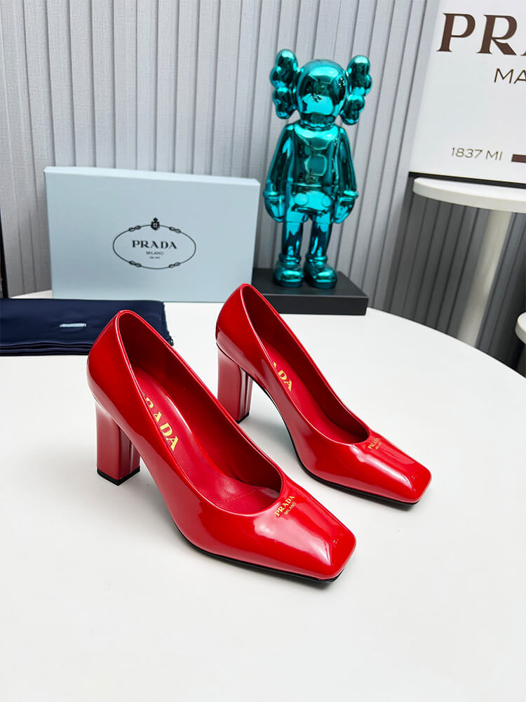 Prada Patent Leather Pumps 85mm Shoes - Replica Luxury Bags™