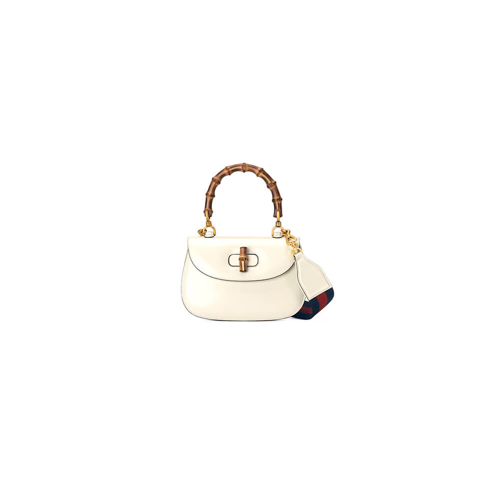 Gucci Bamboo 1947 Jumbo GG Small Top Handle Bag - Replica Luxury Bags™