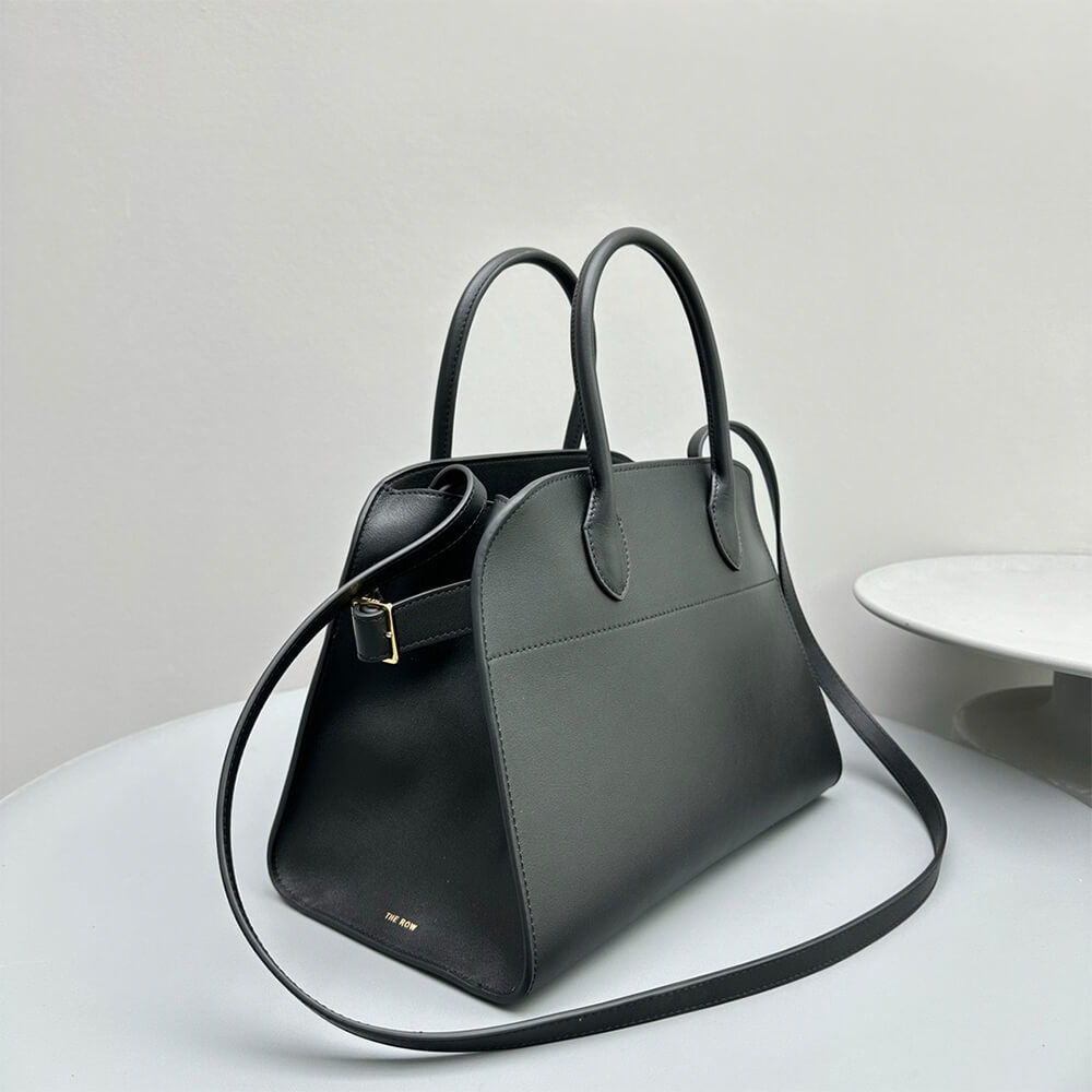The Row Margaux 12 Leather Top Handle Bag - Replica Luxury Bags™