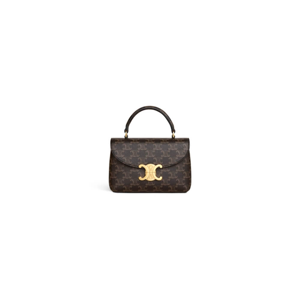 Celine Teen Nino Bag in Triomphe Canvas - Replica Luxury Bags™