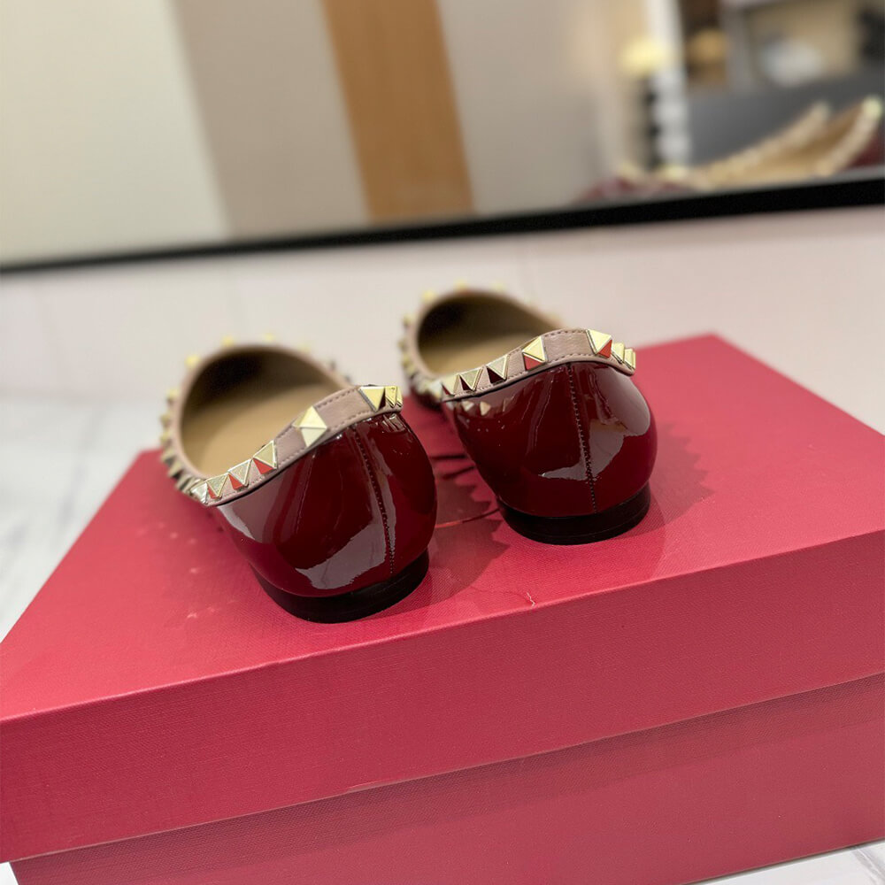 VALENTINO ROCKSTUD BALLET FLAT Shoes - Replica Luxury Bags™