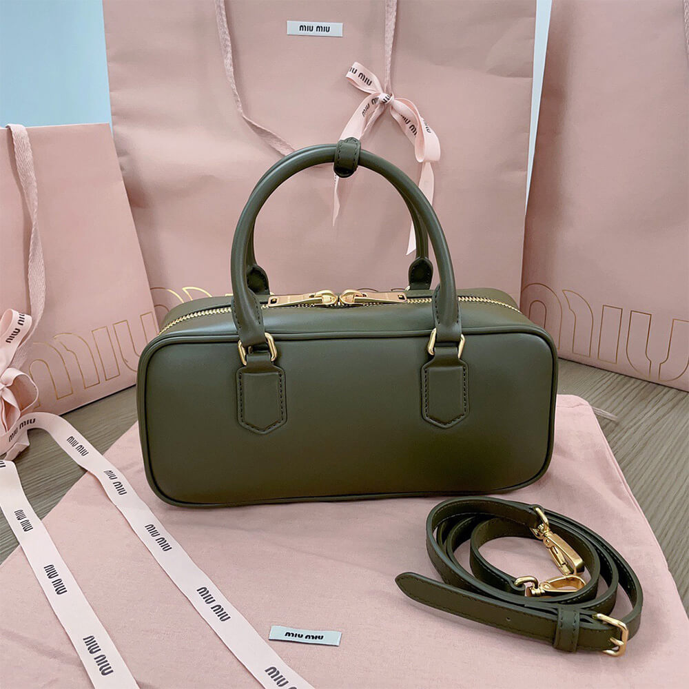 MIUMIU Large Arcadie Leather Bag - Replica Luxury Bags™
