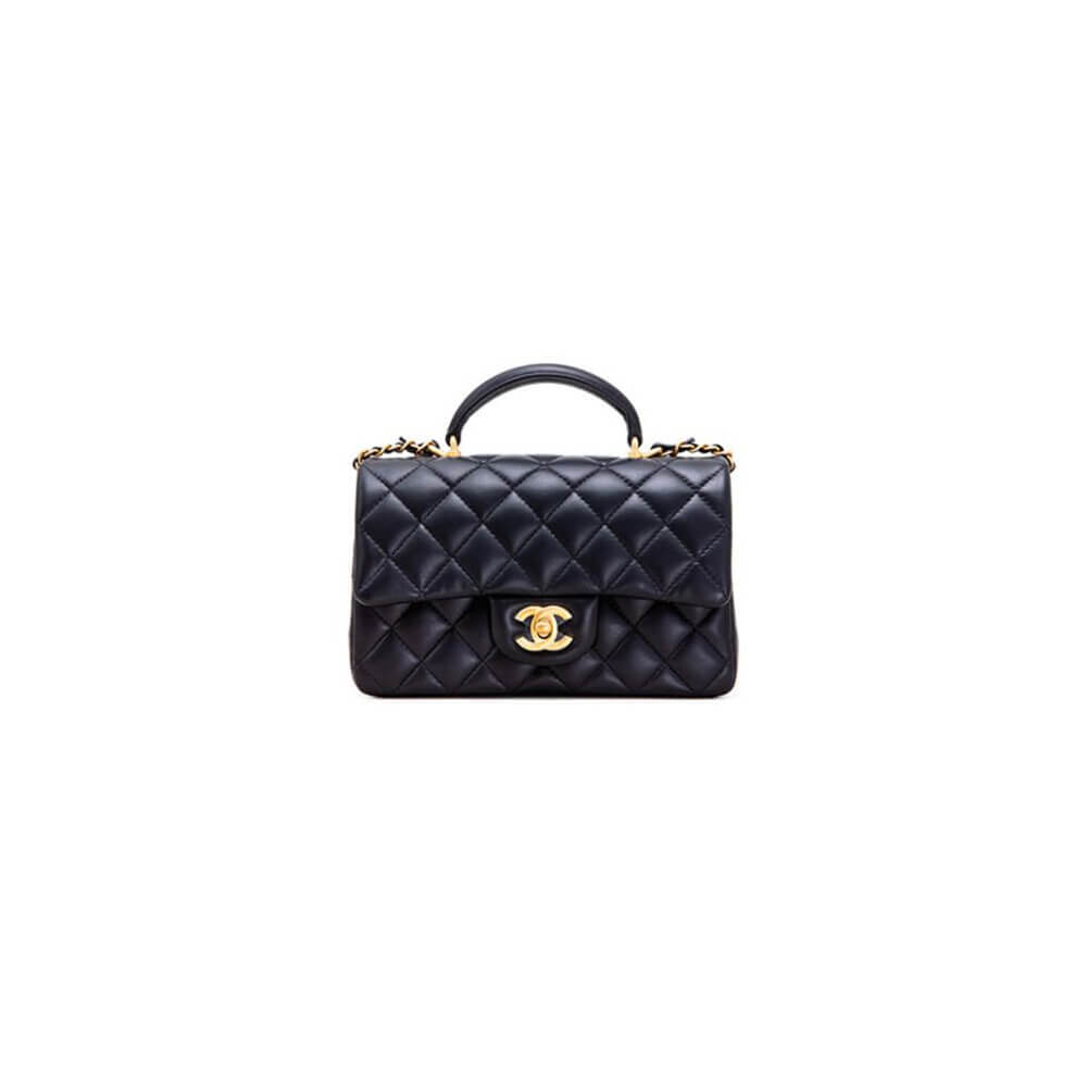 Chanel Mini Flap Bag with Top Handle - Replica Luxury Bags™