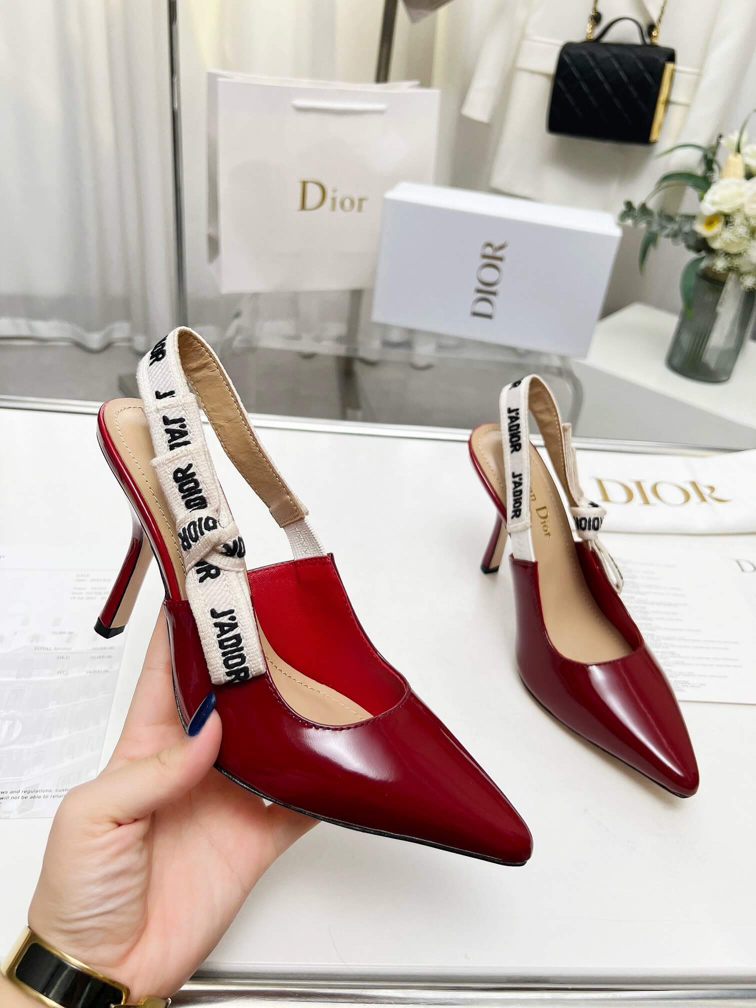 J Adior Slingback Pump Shoes - Replica Luxury Bags™