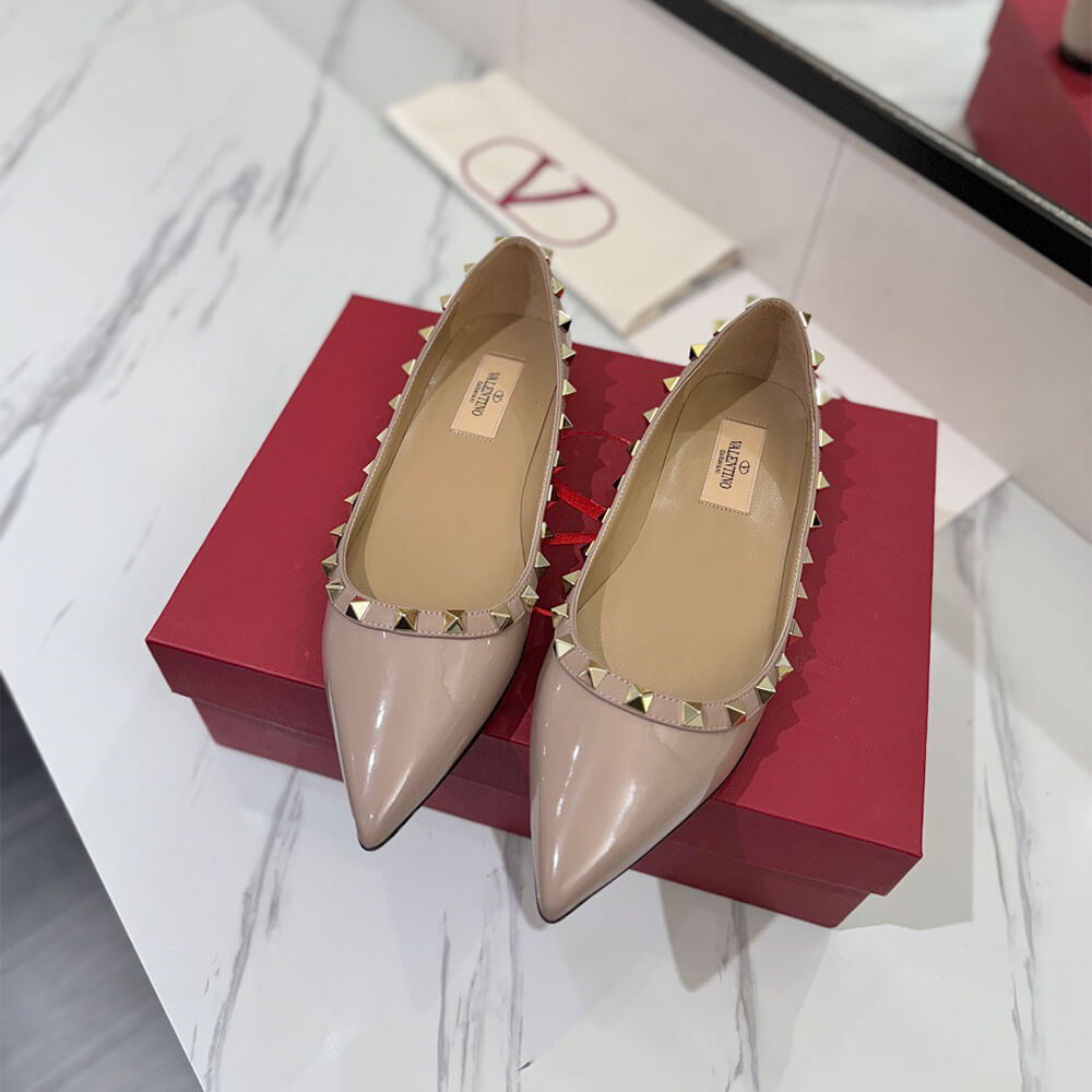 VALENTINO ROCKSTUD BALLET FLAT Shoes - Replica Luxury Bags™
