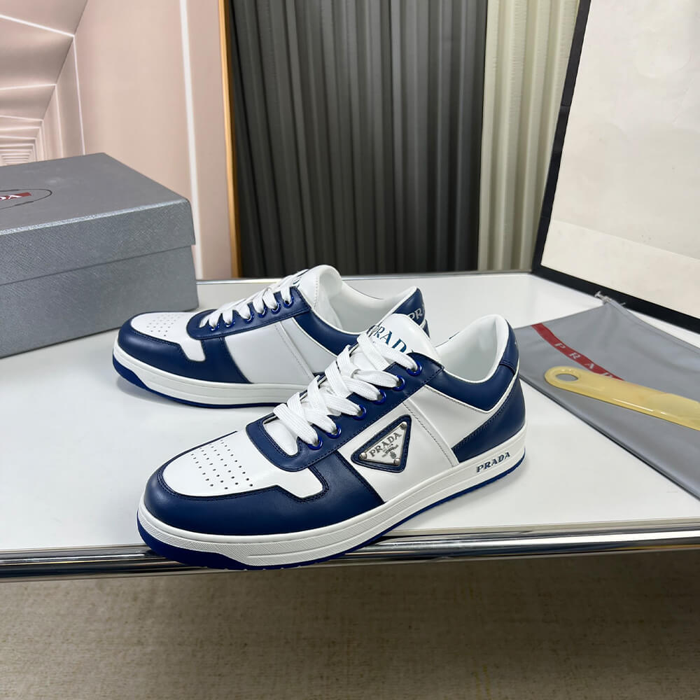 Prada Downtown Nappa Leather Sneakers Shoes - Replica Luxury Bags™