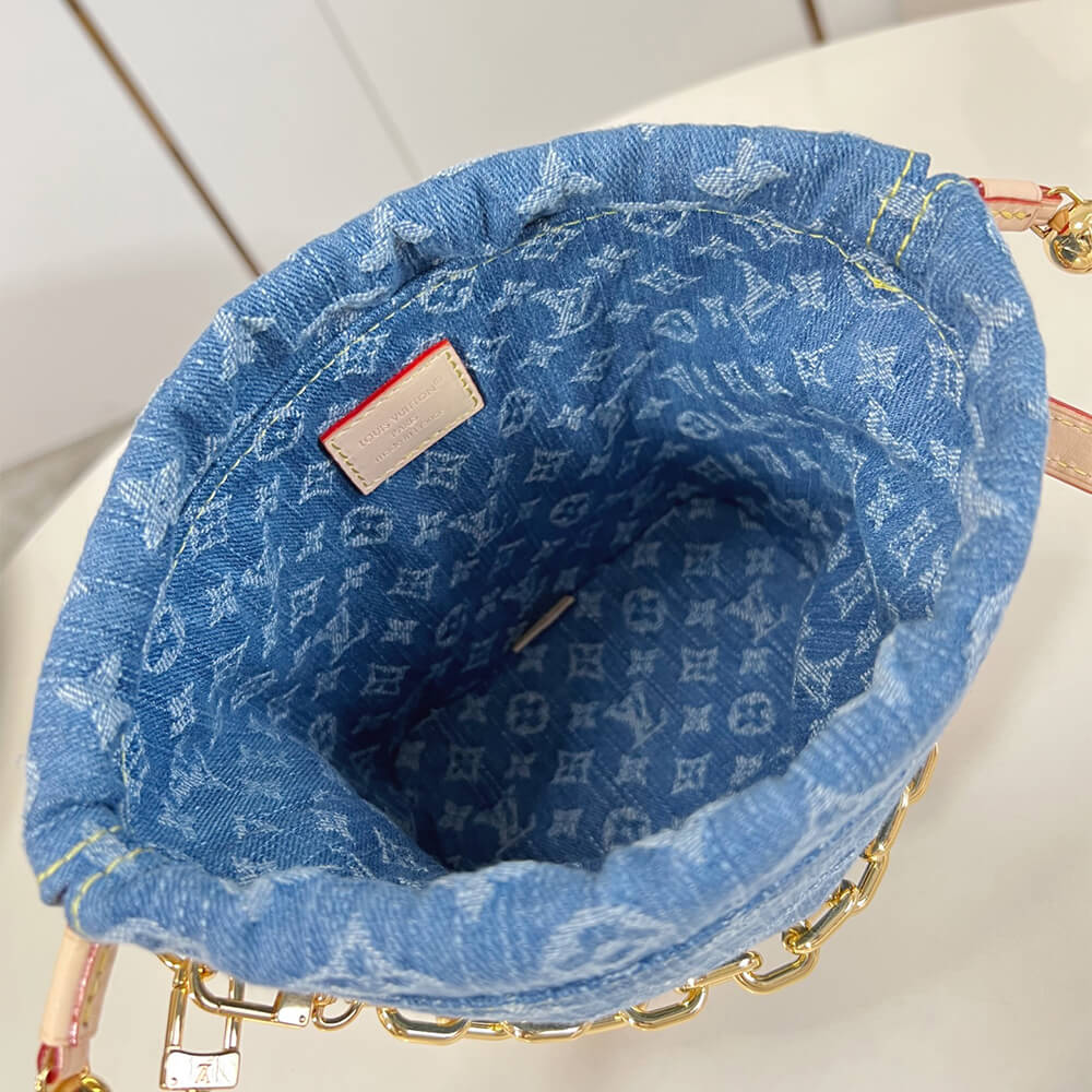 LV Nano Noe Bucket Denim Bag - Replica Luxury Bags™