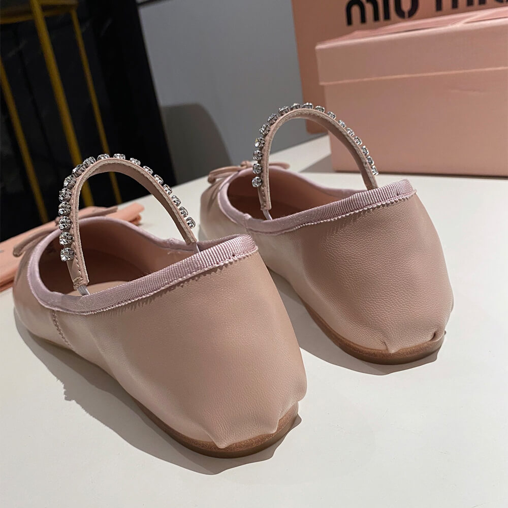 MiuMiu Leather ballerinas Shoes - Replica Luxury Bags™