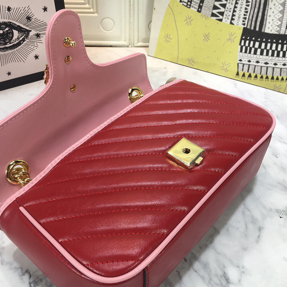 Gucci GG Marmont Small Matelasse Shoulder Bag - Replica Luxury Bags™