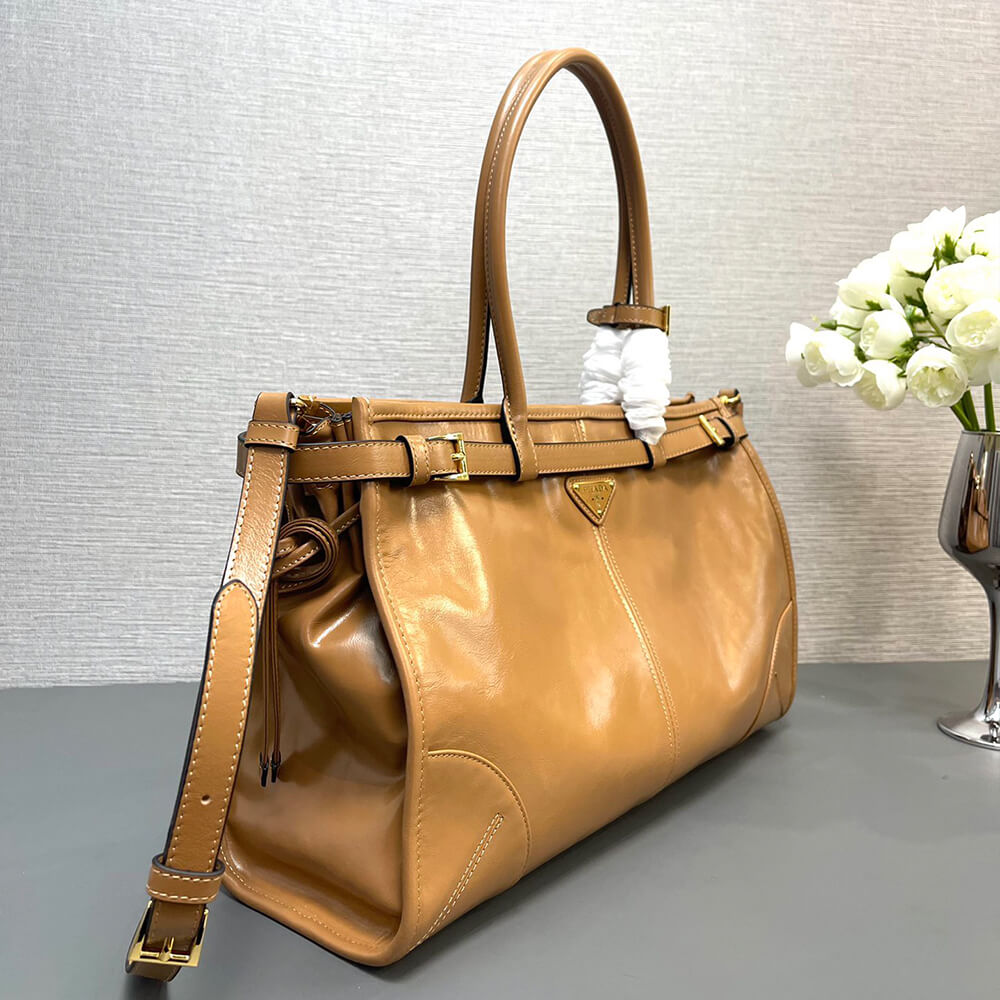Prada Large Leather Handbag - Replica Luxury Bags™