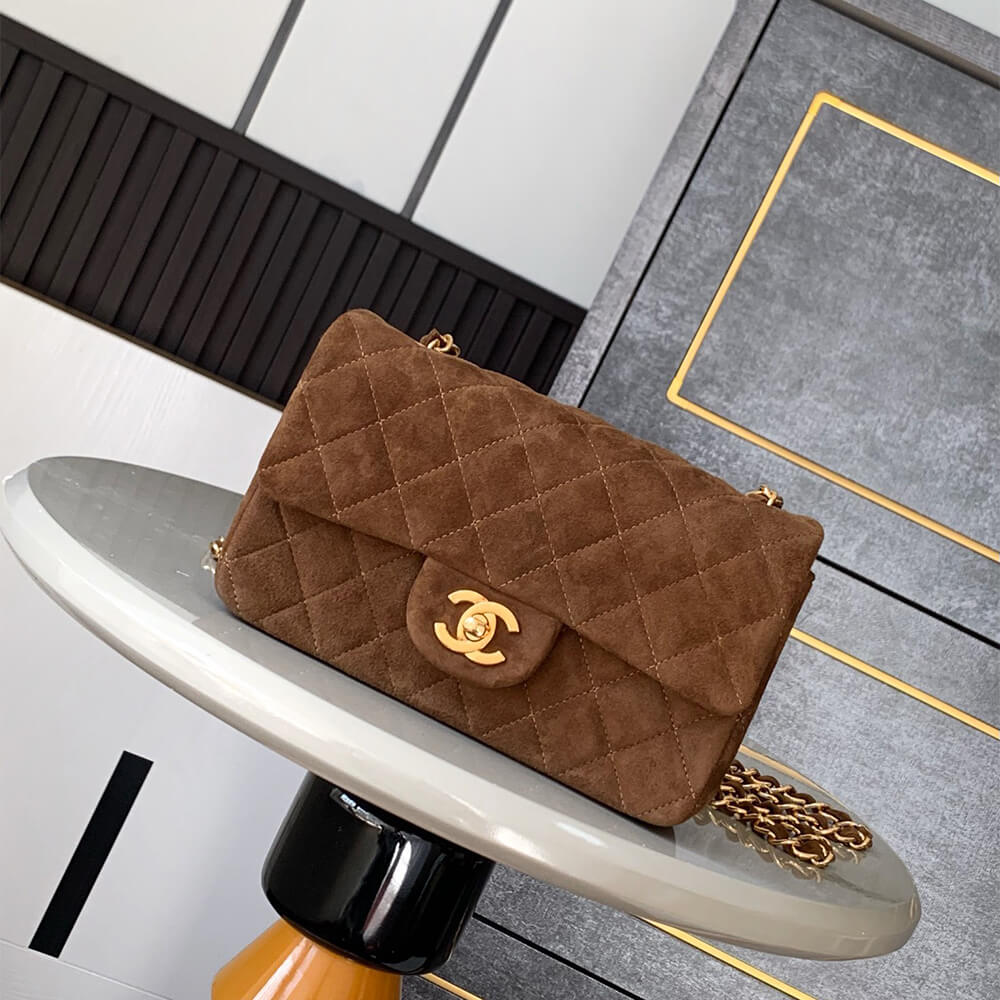 Chanel Suede Mini Flap Bag - Replica Luxury Bags™