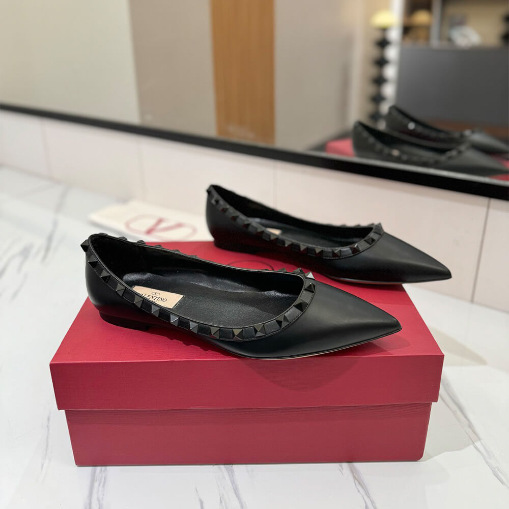 VALENTINO ROCKSTUD BALLET FLAT Shoes - Replica Luxury Bags™