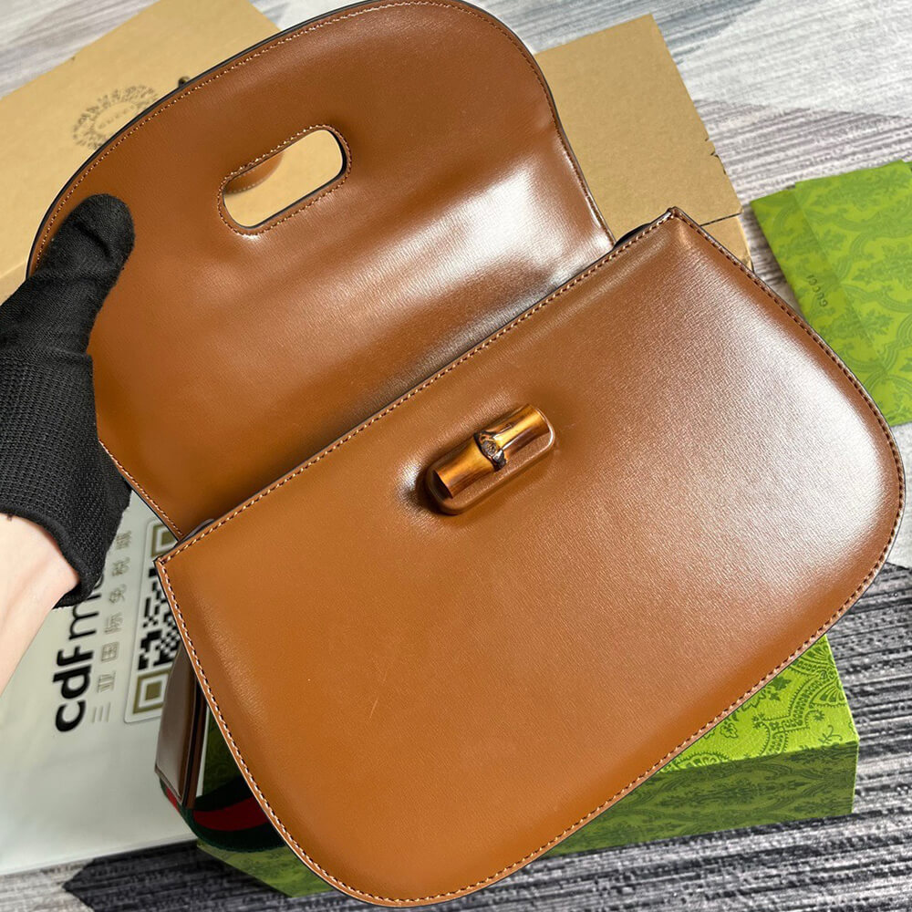 Gucci Bamboo 1947 Medium Top Handle Bag - Replica Luxury Bags™