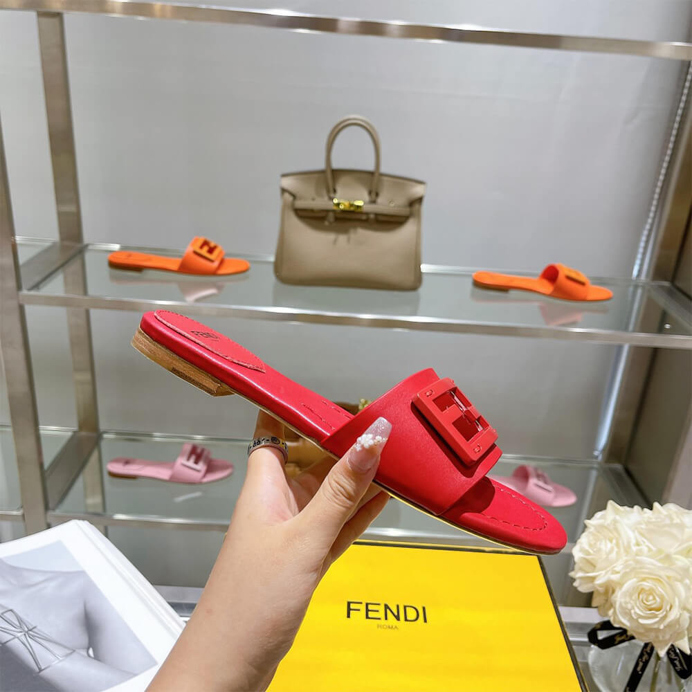 Fendi Baguette Slides Shoes - Replica Luxury Bags™