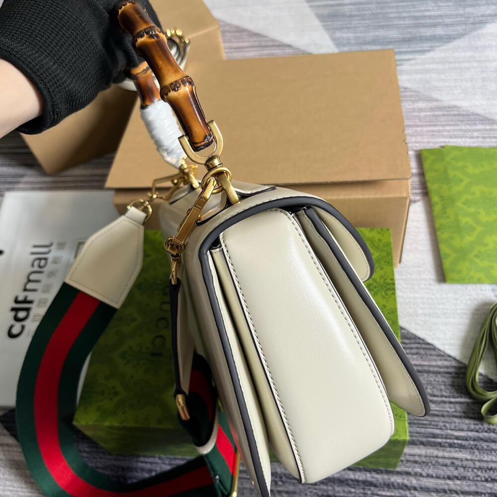 Gucci Bamboo 1947 Medium Top Handle Bag - Replica Luxury Bags™