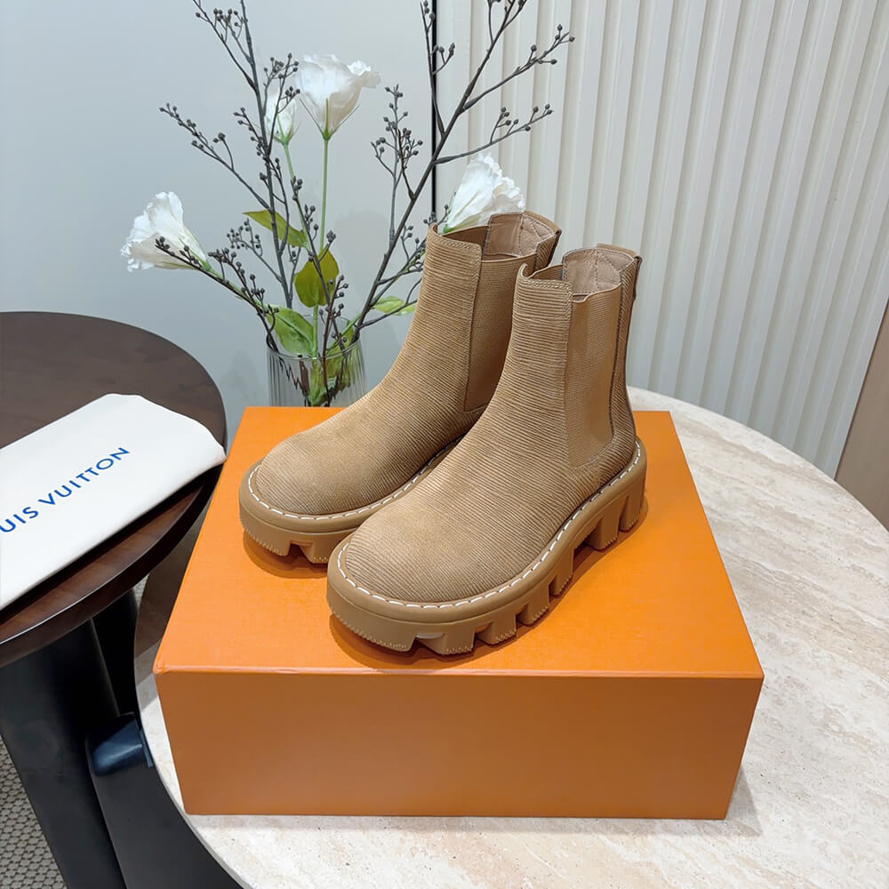 LV Checker Chelsea Boot Shoes - Replica Luxury Bags™