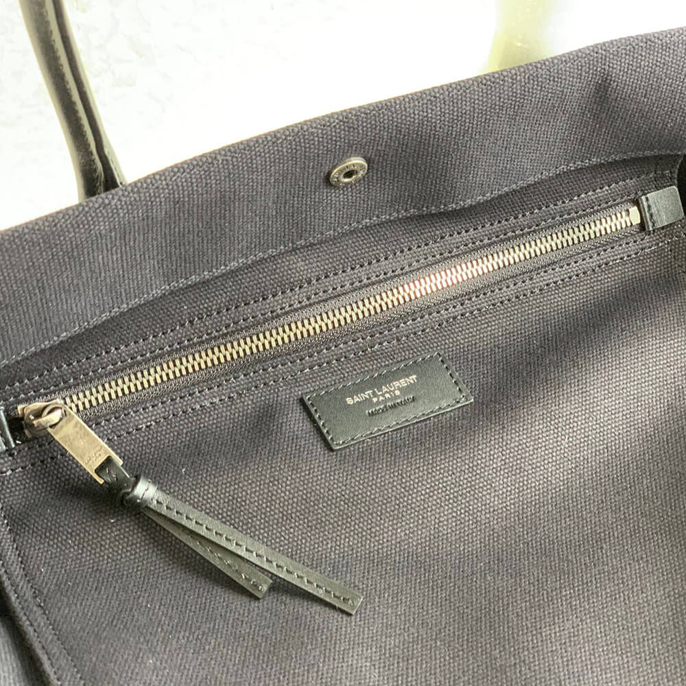 YSL Rive Gauche Large Tote Bag In Embroidered Raffia and Leather - Replica Luxury Bags™