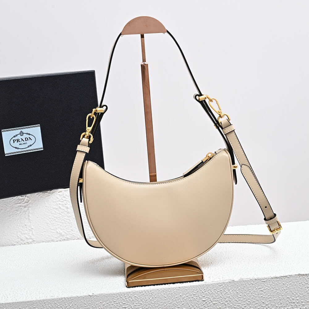 Prada Arque Leather Shoulder Bag - Replica Luxury Bags™