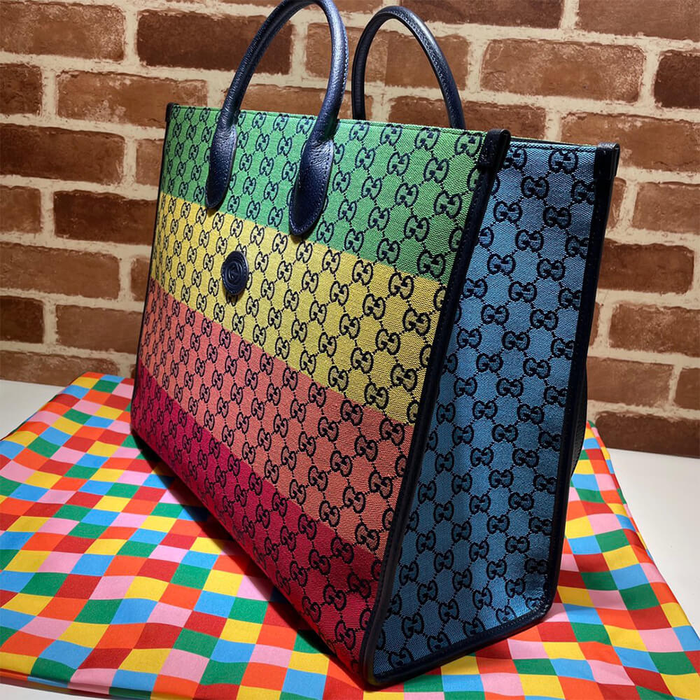 Gucci GG Multicolour Large Tote Bag - Replica Luxury Bags™