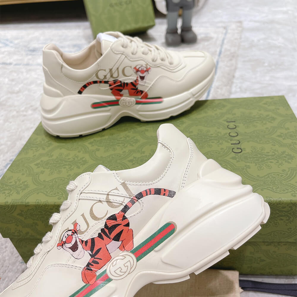 Gucci Rhyton Sneaker with Print Shoes - Replica Luxury Bags™