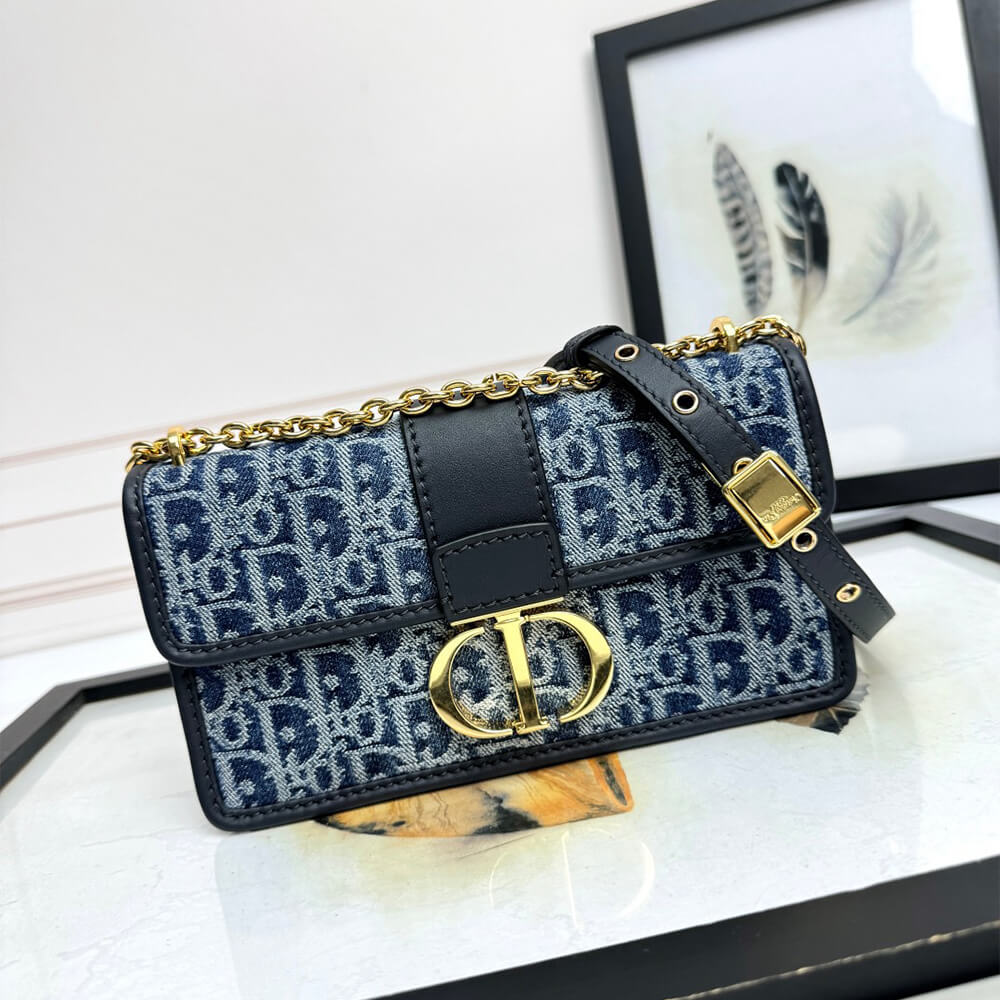 Dior 30 Montaigne East-West Bag with Chain - Replica Luxury Bags™