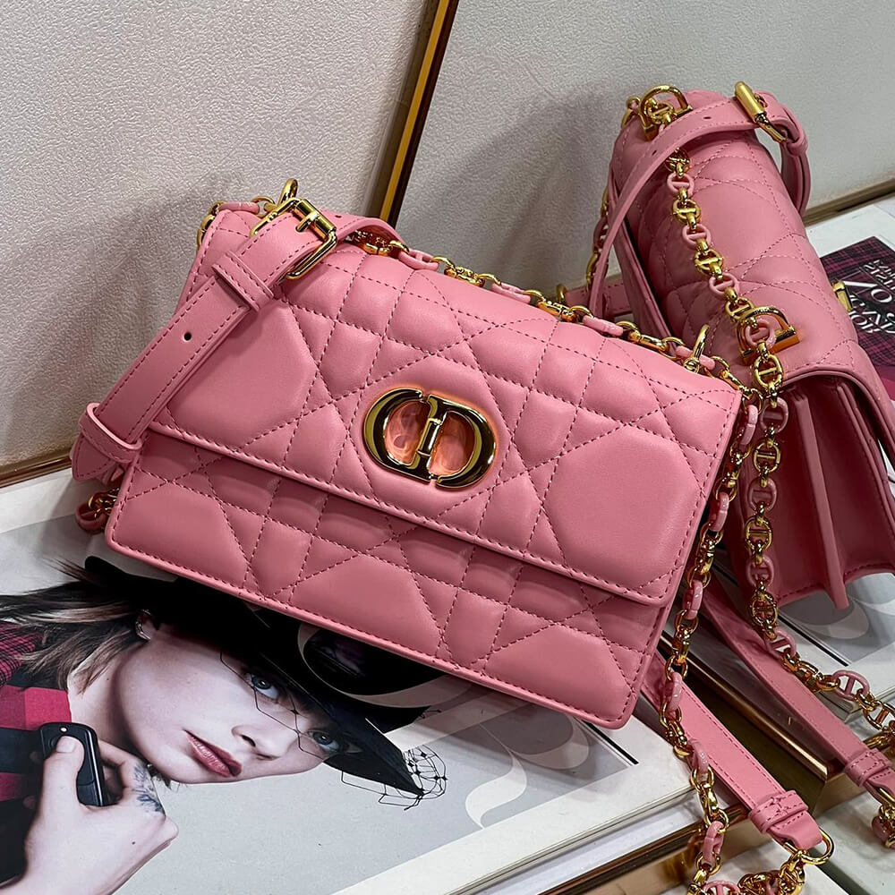 Dior Miss Caro Mini Bag in Pink - Replica Luxury Bags™