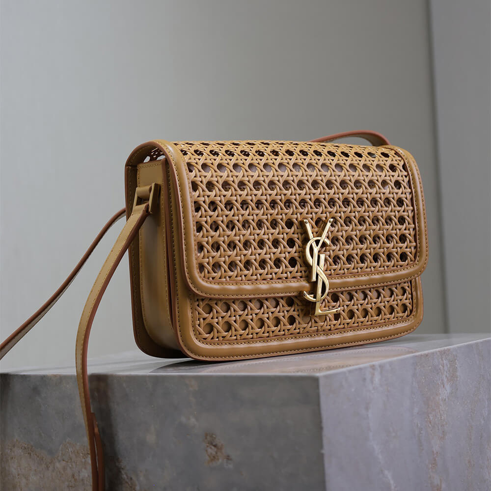 YSL Solferino Medium Satchel Woven Bag - Replica Luxury Bags™