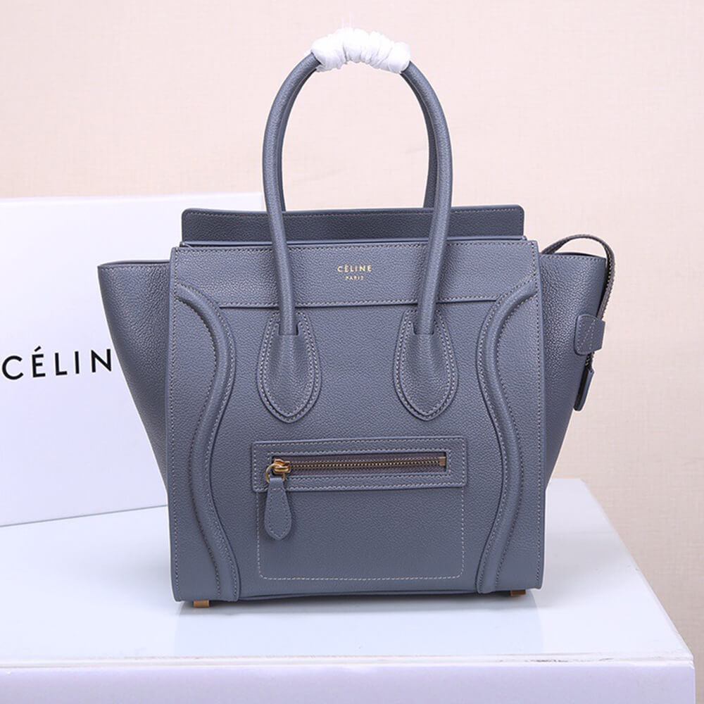Celine Micro Luggage Handbag in Calfskin - Replica Luxury Bags™