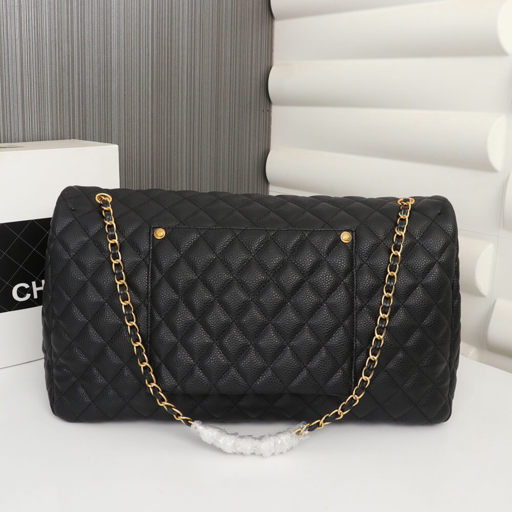 Chanel Travel Flap Bag Black - Replica Luxury Bags™