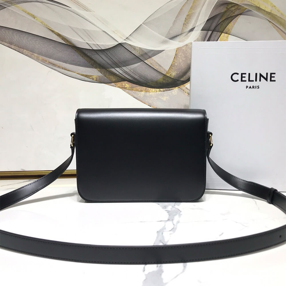 Celine Classique Triomphe Bag In Shiny Calfskin - Replica Luxury Bags™