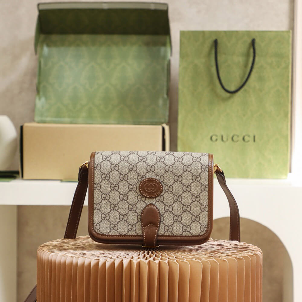 Gucci GG Mini Crossbody Bag With Interlocking G - Replica Luxury Bags™