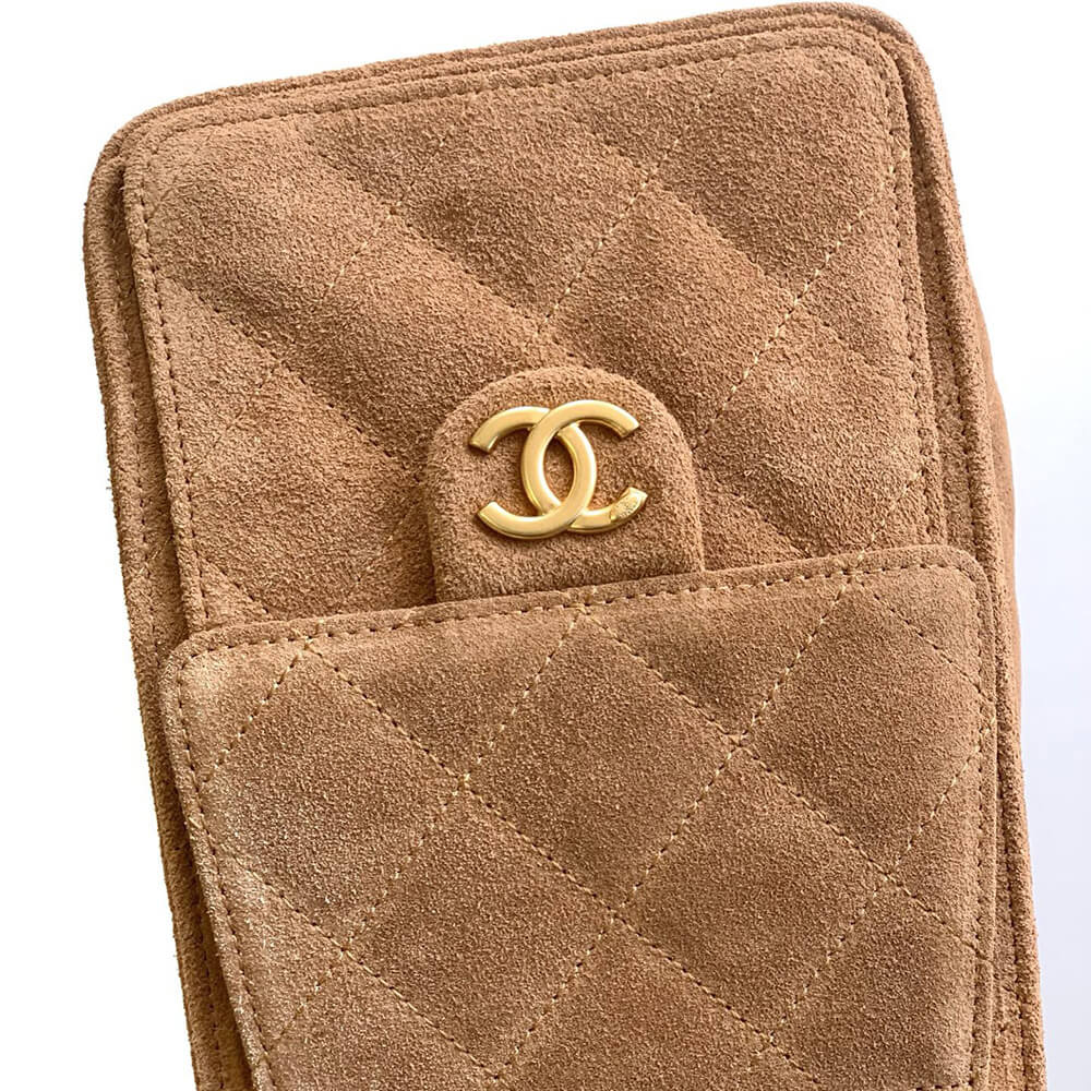 Chanel 25 Small Handbag in Suede - Replica Luxury Bags™