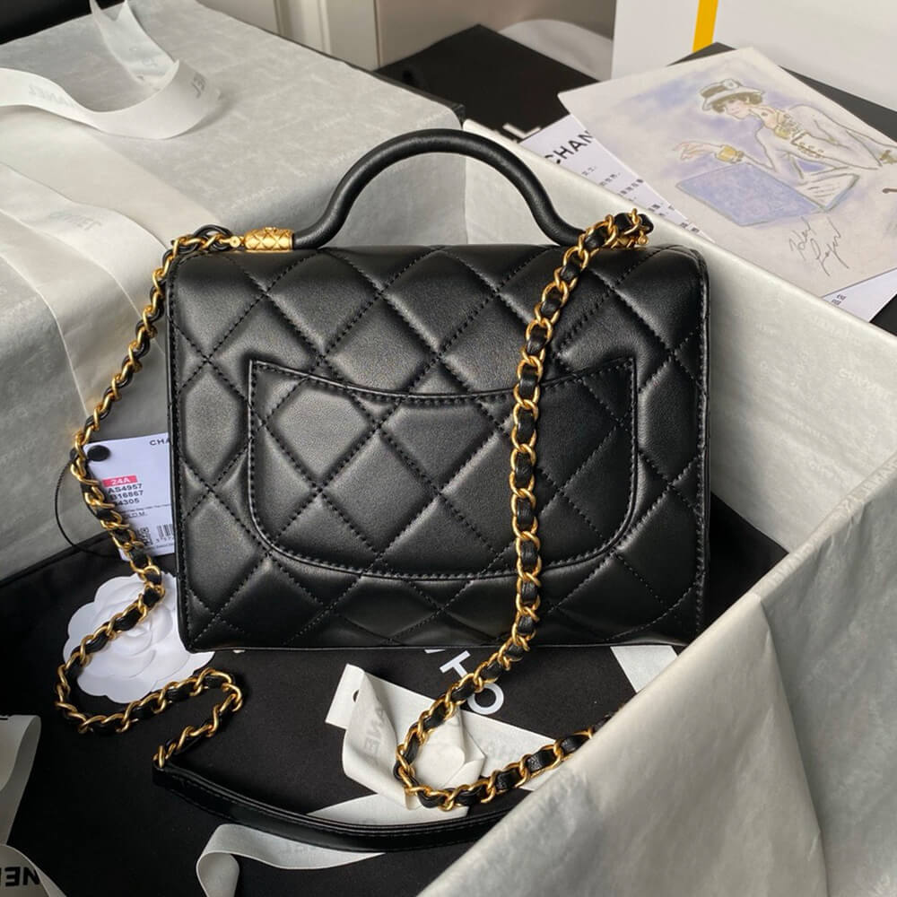 Chanel Small Flap Bag with Top Handle - Replica Luxury Bags™